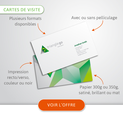 Impression de cartes de visite